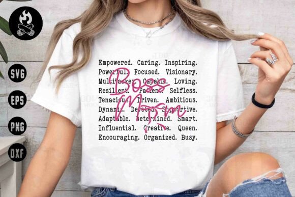 Boss Mom SVG: Motivational Graphics for T-Shirt Designs
