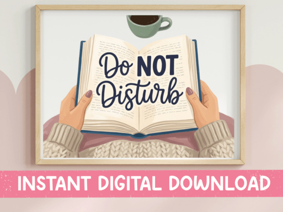 Do Not Disturb Reader Book Design Graphics