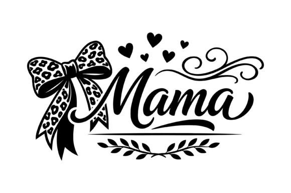 Elegant Leopard Bow Mama Script