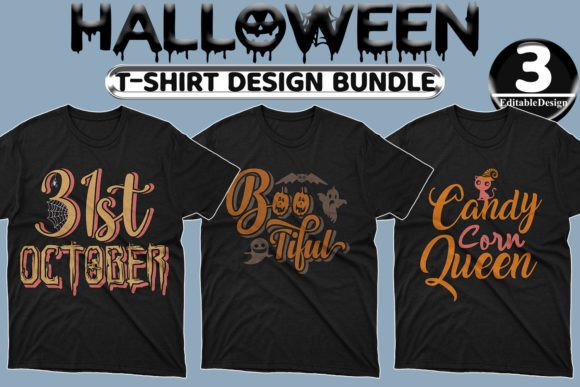 Halloween Day T-Shirt Design Bundle-1