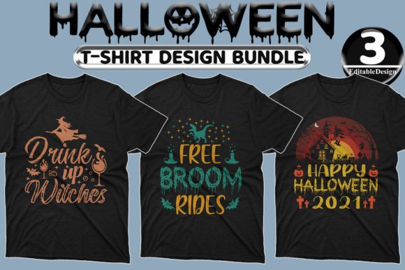 Halloween Day T-Shirt Design Bundle-21