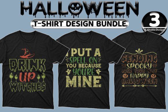 Halloween Day T-shirt Design Bundle-26