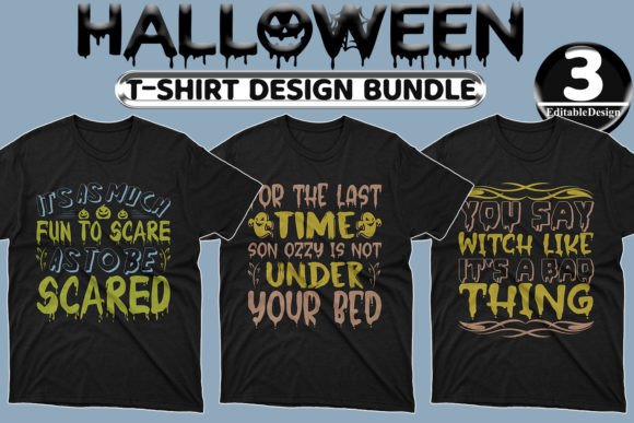 Halloween Day T-shirt Design Bundle-27