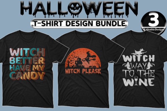 Halloween Day T-shirt Design Bundle-6