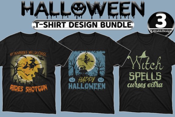 Halloween Day T-Shirt Design Bundle-8