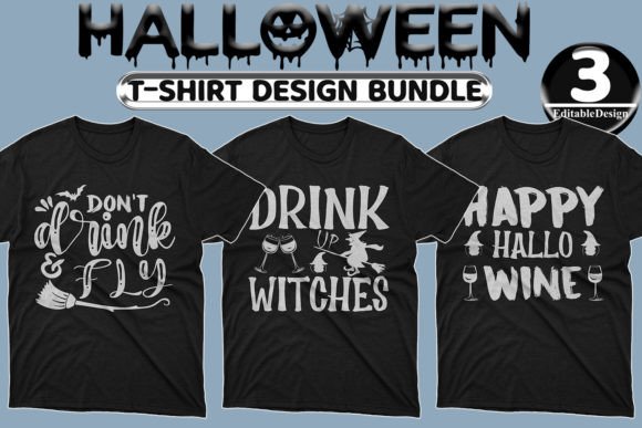 Halloween Day T-shirt Design Bundle-9