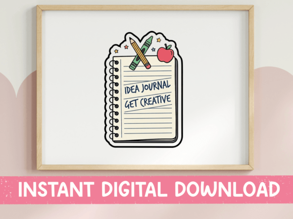Idea Journal Graphics: Creative Notebook T-Shirt Designs