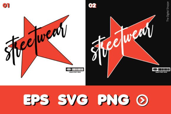 Streetwear SVG Urban Star Graphic