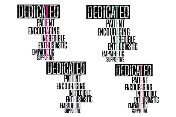 Teacher Word Art SVG for Graphics and T-Shirt Designs