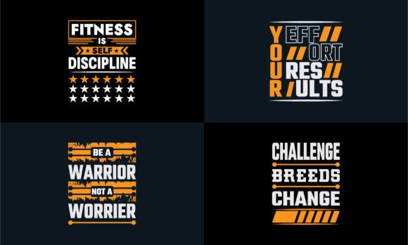 Typography T-Shirt for Gym and Fitness Graphics